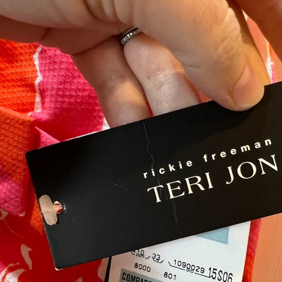 Bright Floral Print Dress with Bow - Picture 5 of 5